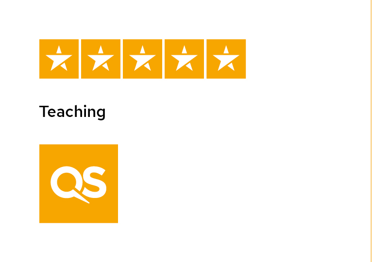 A five-star QS rating for teaching